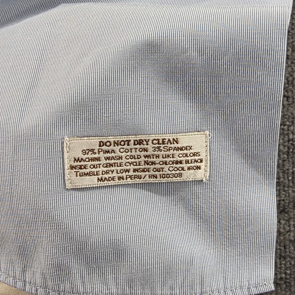 PETER MILLAR Mens 38 Beige Cotton Spandex Flat Front Chino Pants Tailored Fit - Picture 13 of 13